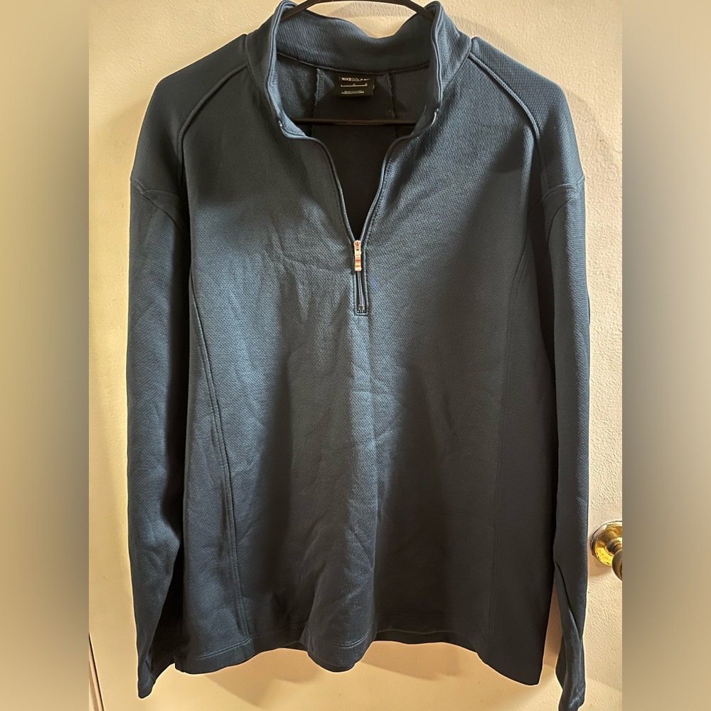 Nike Golf Blue Zip Up Sweater